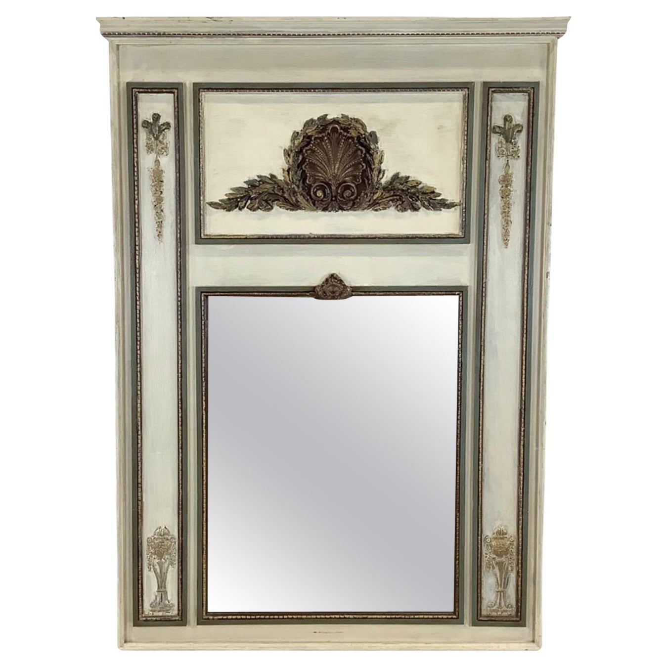 Vintage Regency Trumeau Mirror with Ornate Detailing