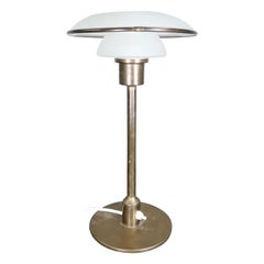 Lyfa Table Lamp in Patinaed Brass Variation of Model Ap20