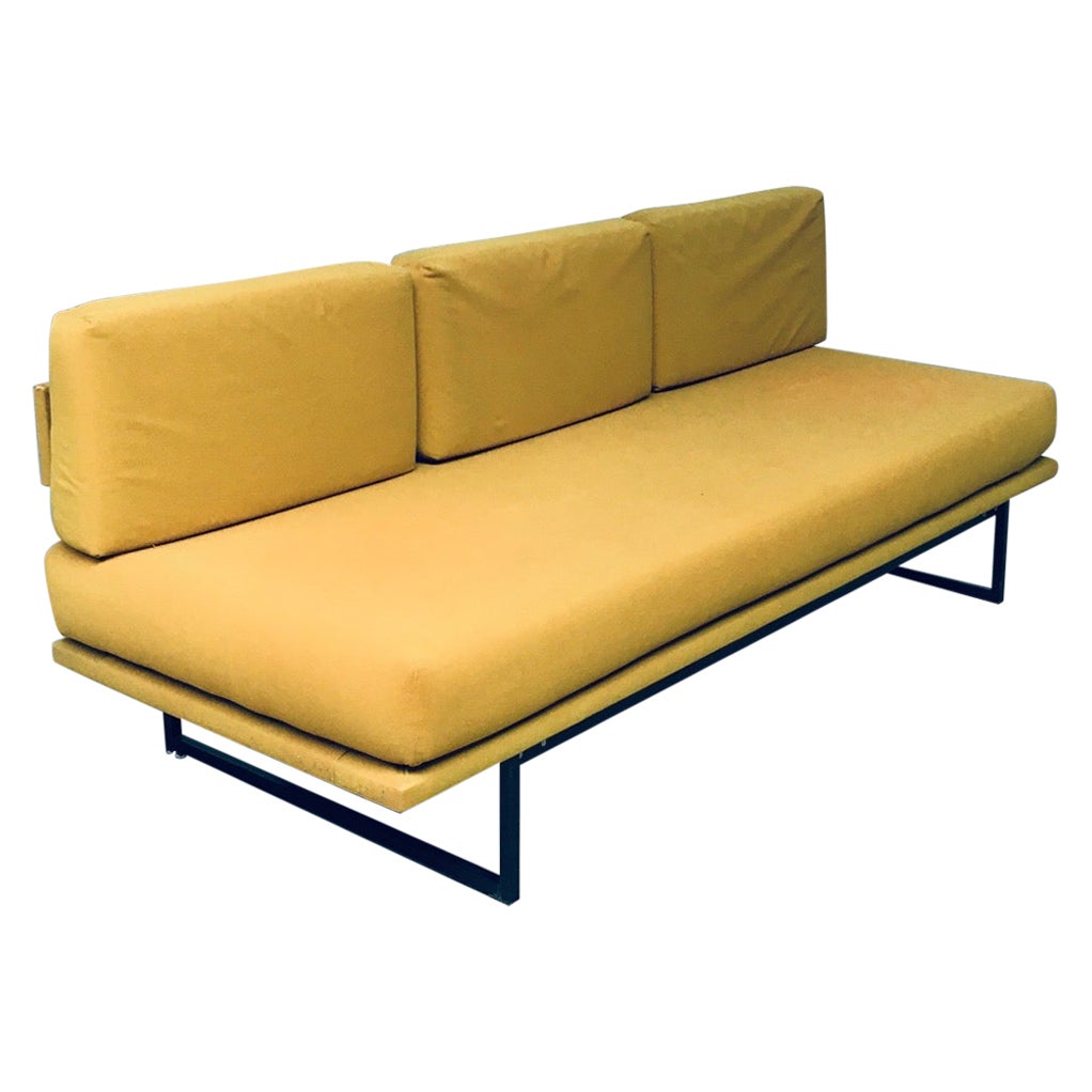 1960's Midcentury Modern Dutch Design 3 Seat Sofa Bench For Sale