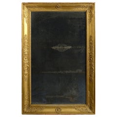 Début du 19e siècle, période Empire Miroir en bois doré