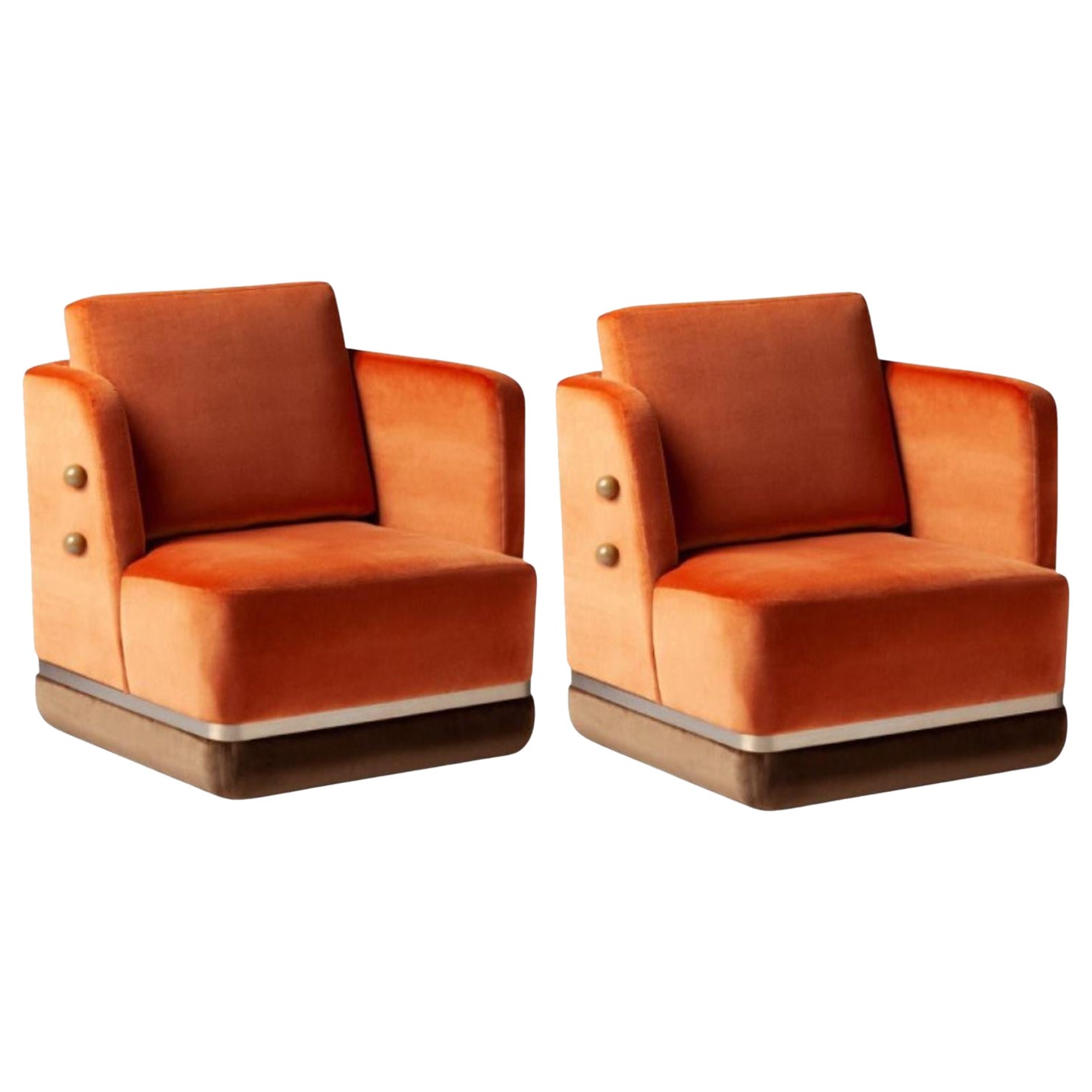 Set of 2 Panorama Armchairs by Dooq For Sale