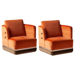 Set of 2 Panorama Armchairs by Dooq