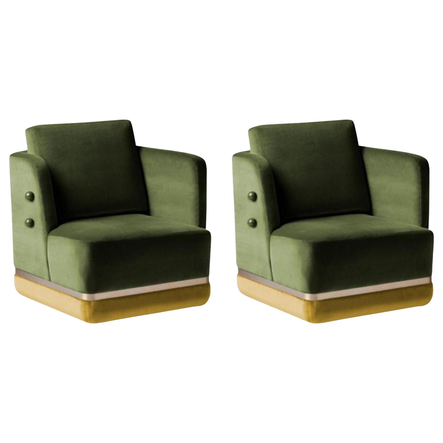 Set of 2 Panorama Armchairs by Dooq For Sale