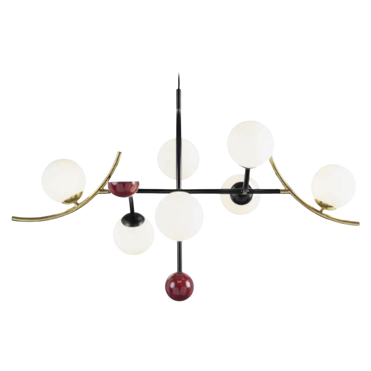 Wine Helio Suspension Lamp by Dooq For Sale