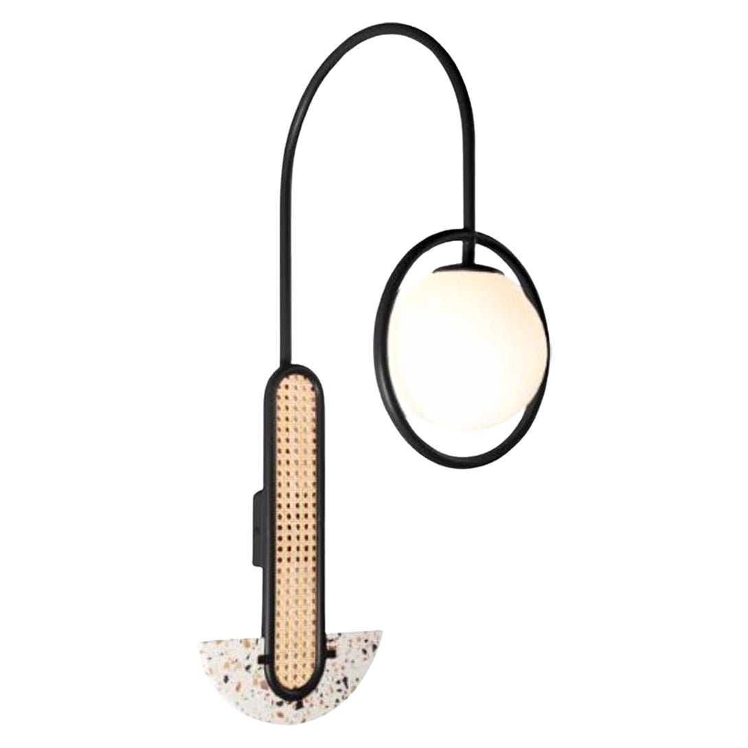 Black Frame Wall Lamp by Dooq For Sale