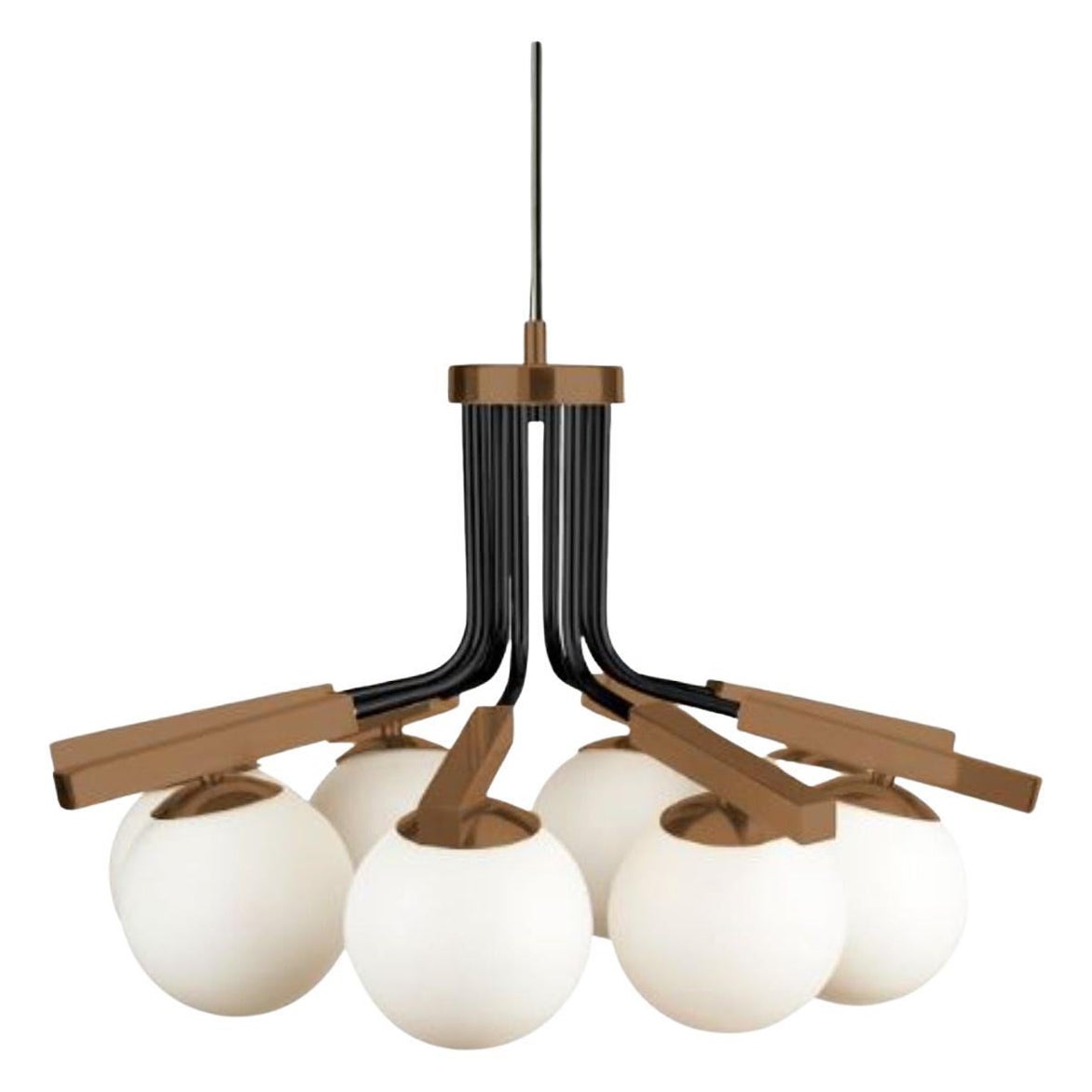 Bronze Globe I Suspension Lamp by Dooq For Sale
