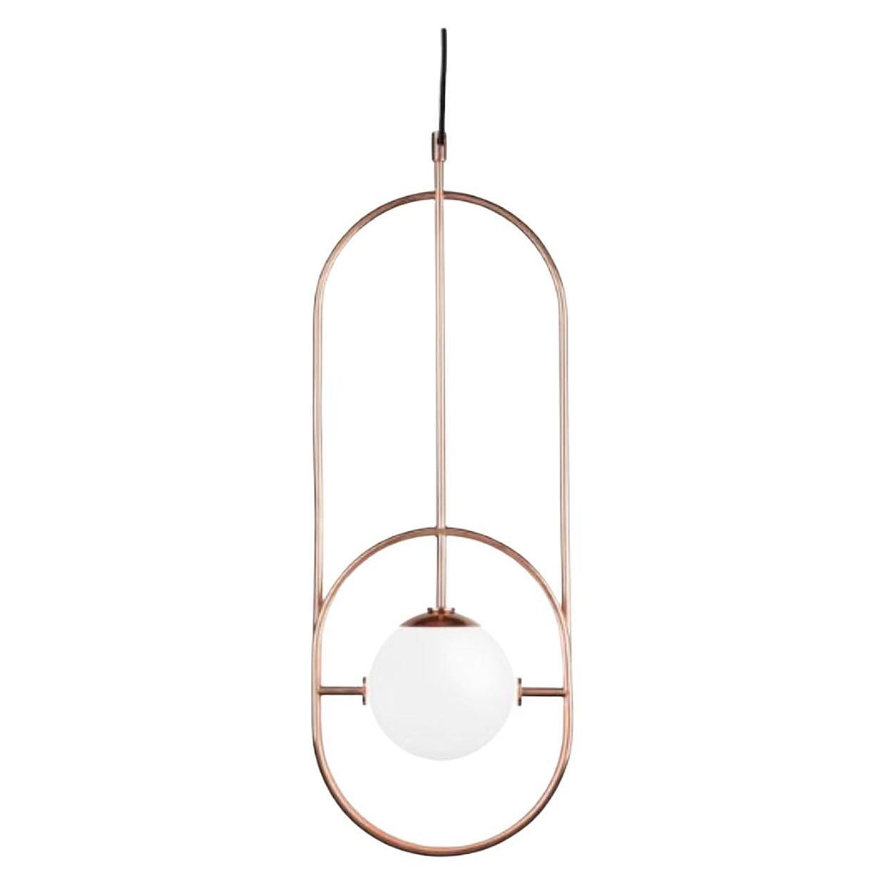 Copper Loop I Suspension Lamp by Dooq For Sale