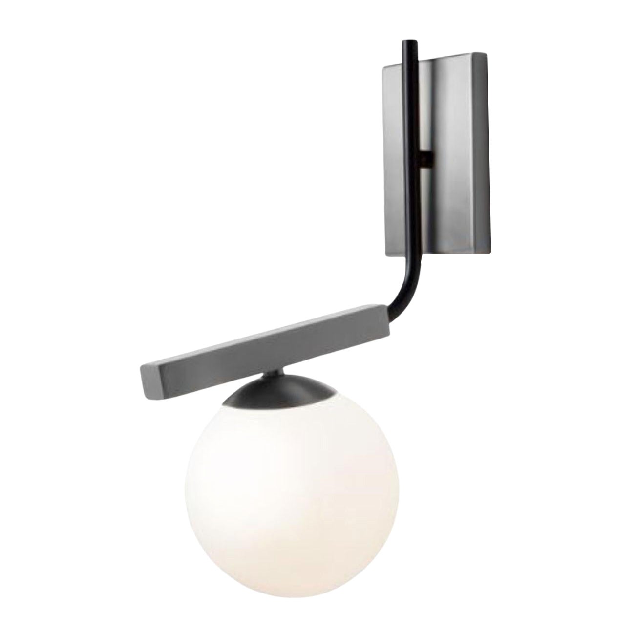 Nickel Globe Wall Lamp by Dooq For Sale