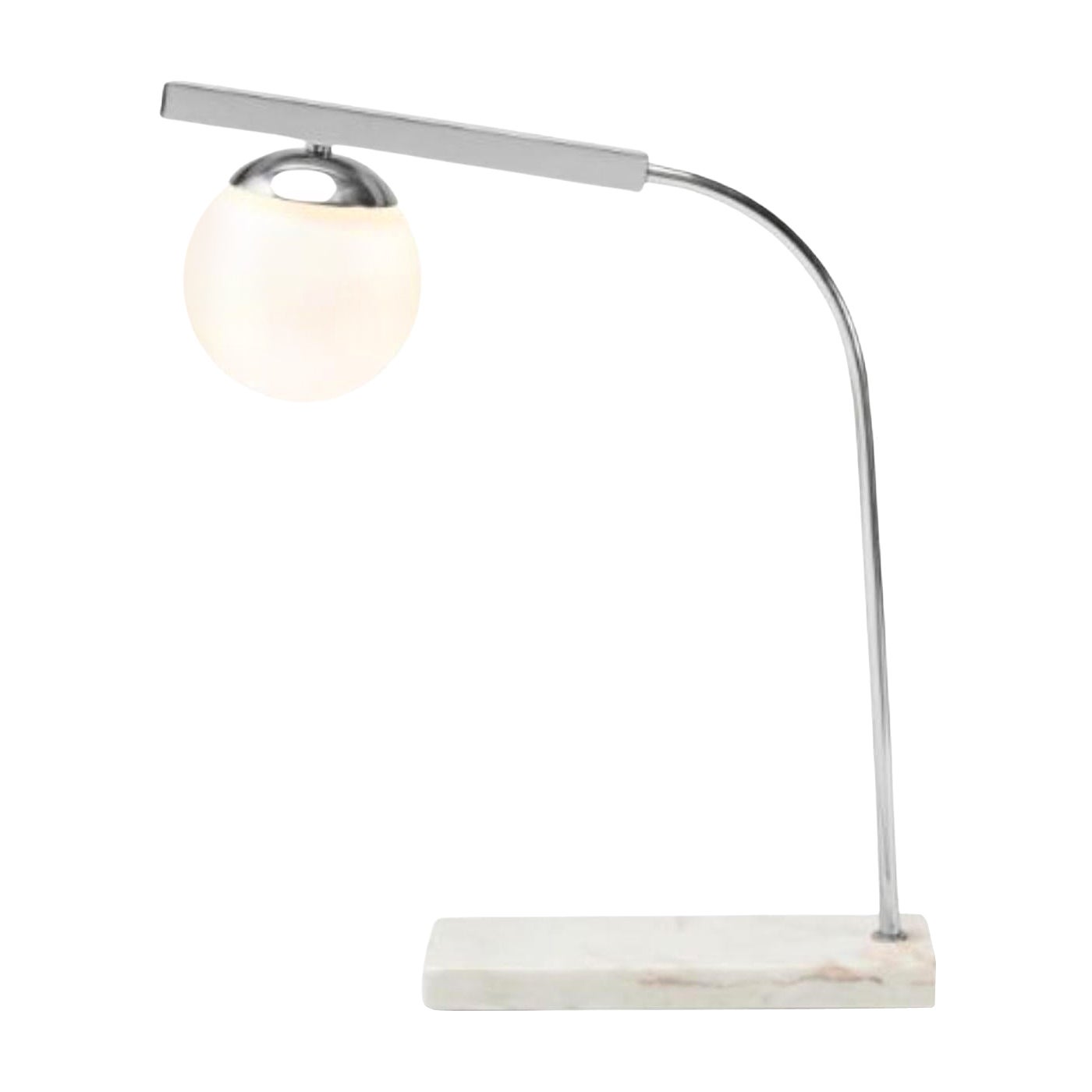 Nickel Globe Table Lamp by Dooq For Sale