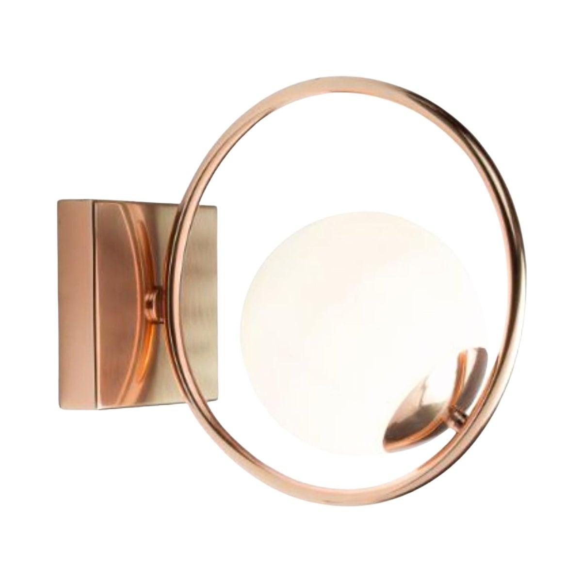 Copper Loop Wall Lamp by Dooq For Sale