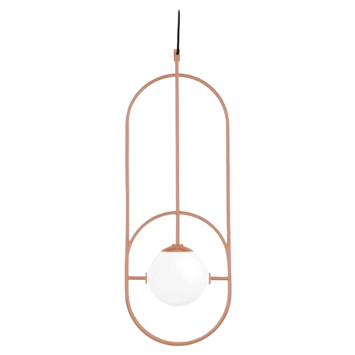 Salmon Loop I Suspension Lamp by Dooq For Sale