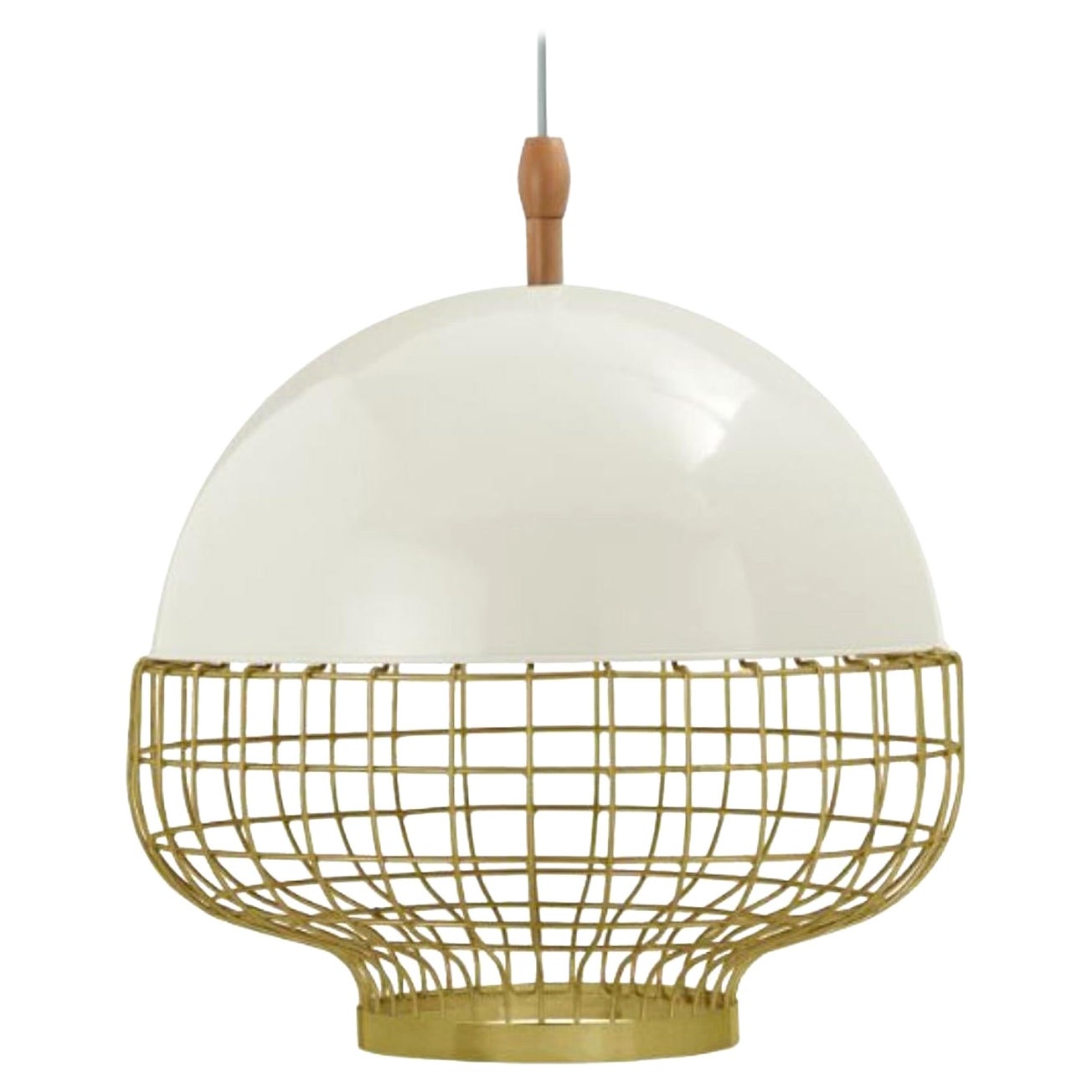 Ivory Magnolia I Suspension Lamp by Dooq For Sale