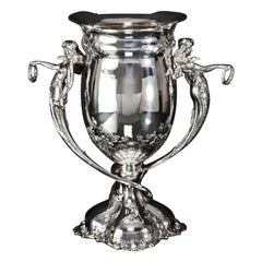 Grand vase ancien en argent sterling et argent sterling