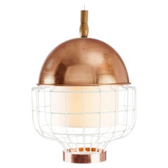 Copper Magnolia III Suspension Lamp with Copper Ring by Dooq