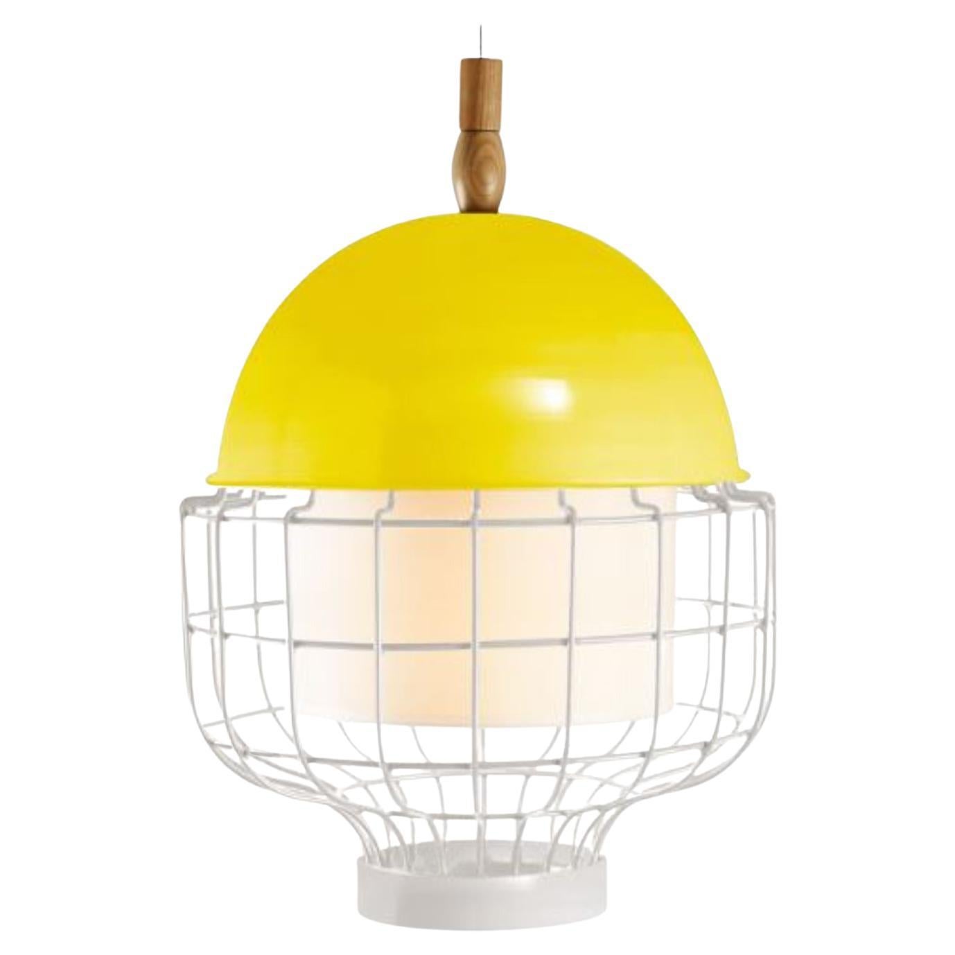 Yellow Magnolia III Suspension Lamp by Dooq For Sale