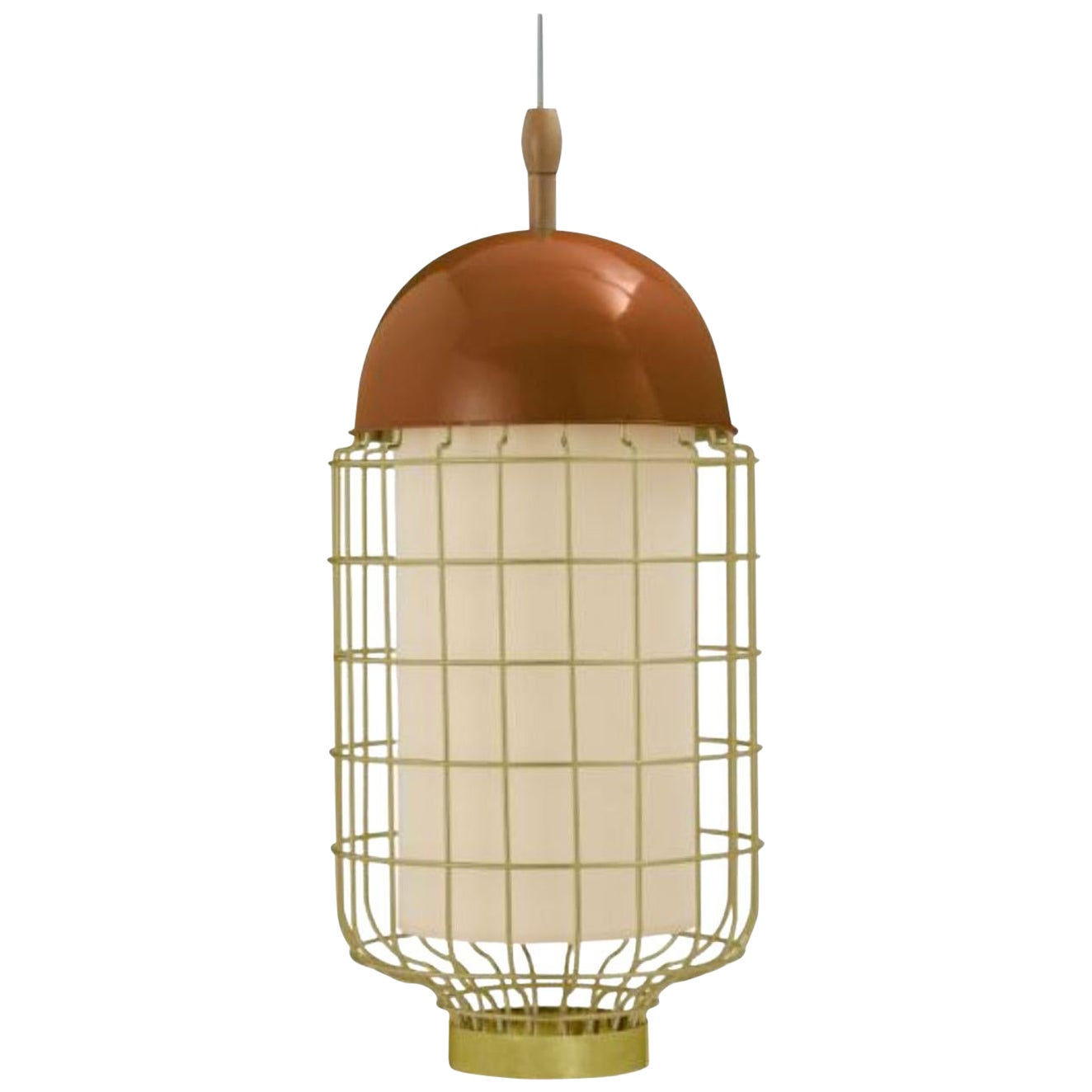 Copper Magnolia II Suspension Lamp by Dooq For Sale