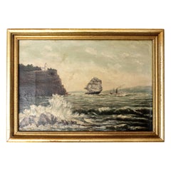 Steam Versus Sail Oil on Canvas