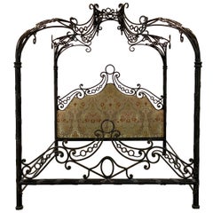 Incredible Phyllis Morris Custom Wrought Iron Canopy Bed XL King