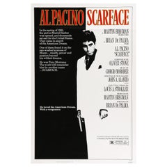 'Scarface' Original Vintage US One Sheet Movie Poster, 1983