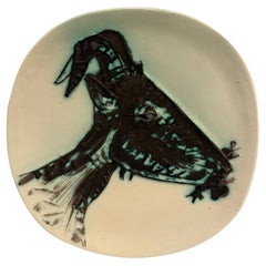 Picasso Ceramic Plate "Tête De Chèvre De Profil' Ramié 110