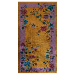 Chinesischer Art-Déco-Teppich aus den 1920er Jahren ( 3''1 x 5''10 - 94 x 178)
