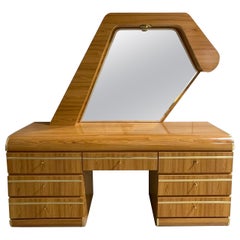 1980s, Postmodern Dresser with Lighted Mirror