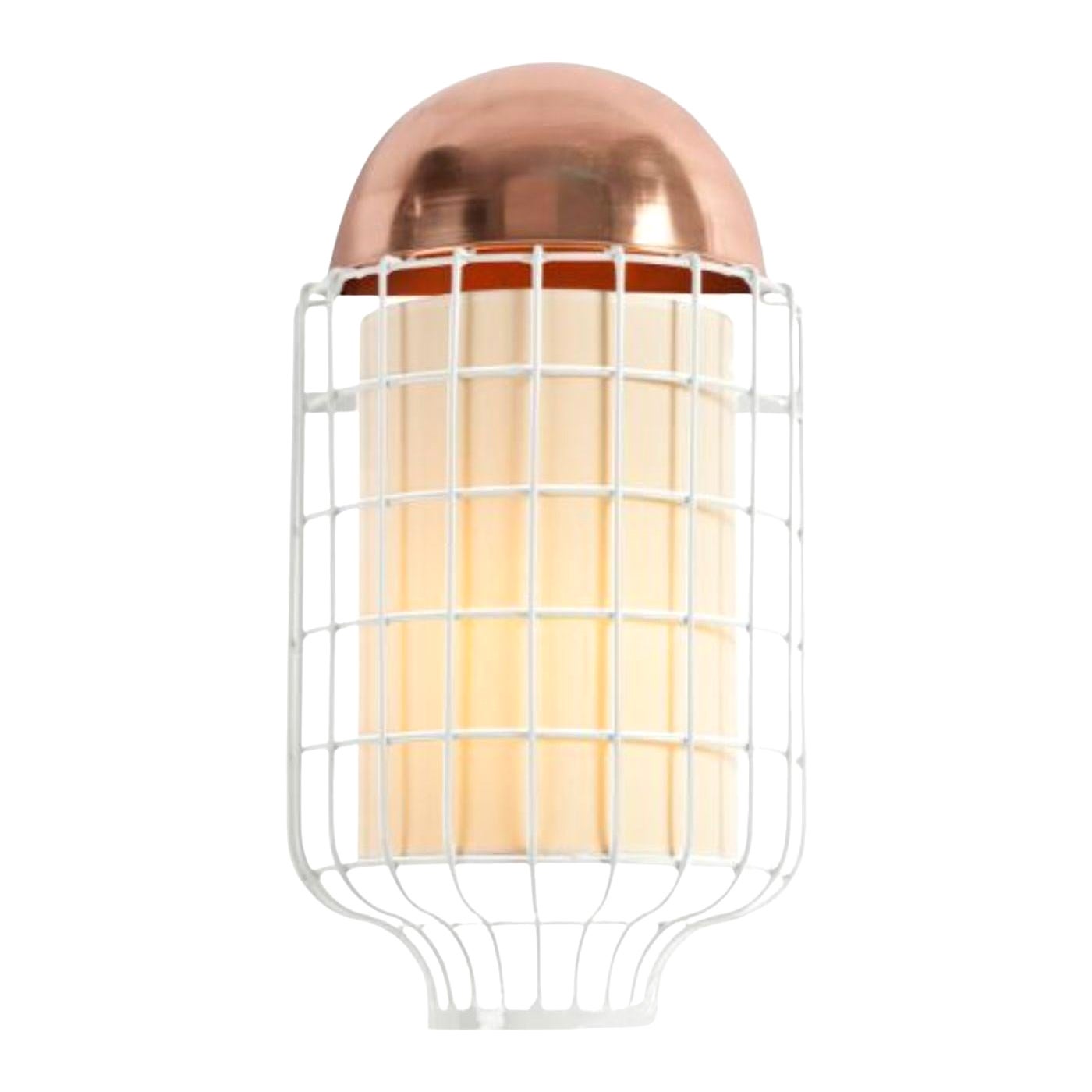 Copper and Ivory Magnolia Wall Lamp by Dooq