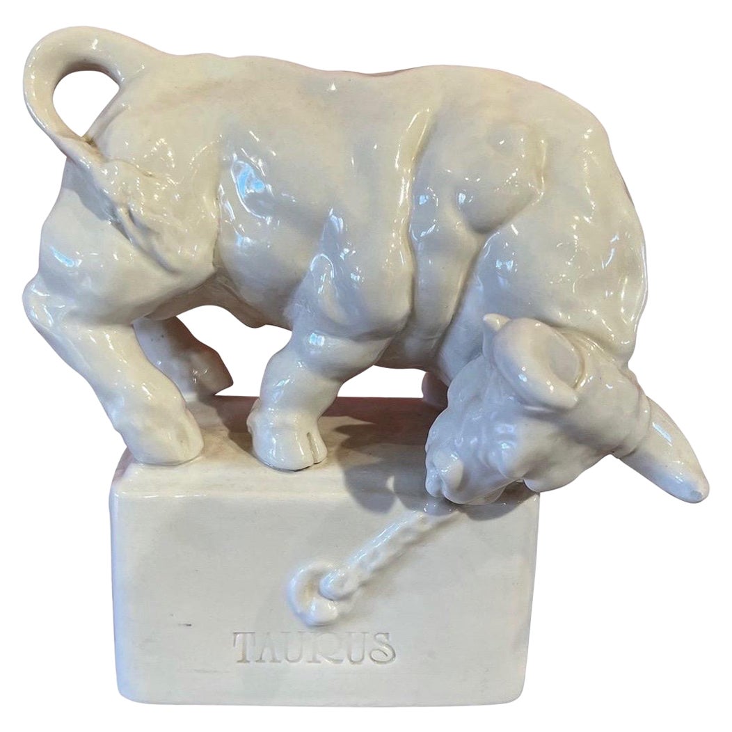 1950s, Italian Taurus Zodiac Figure by Cacciapuoti For Sale