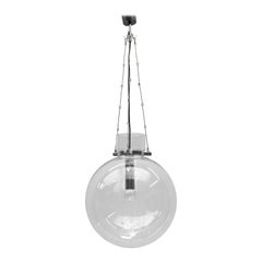 Exceptional & Large Mid Century Modern Glass Pendant Lamp, 1960s