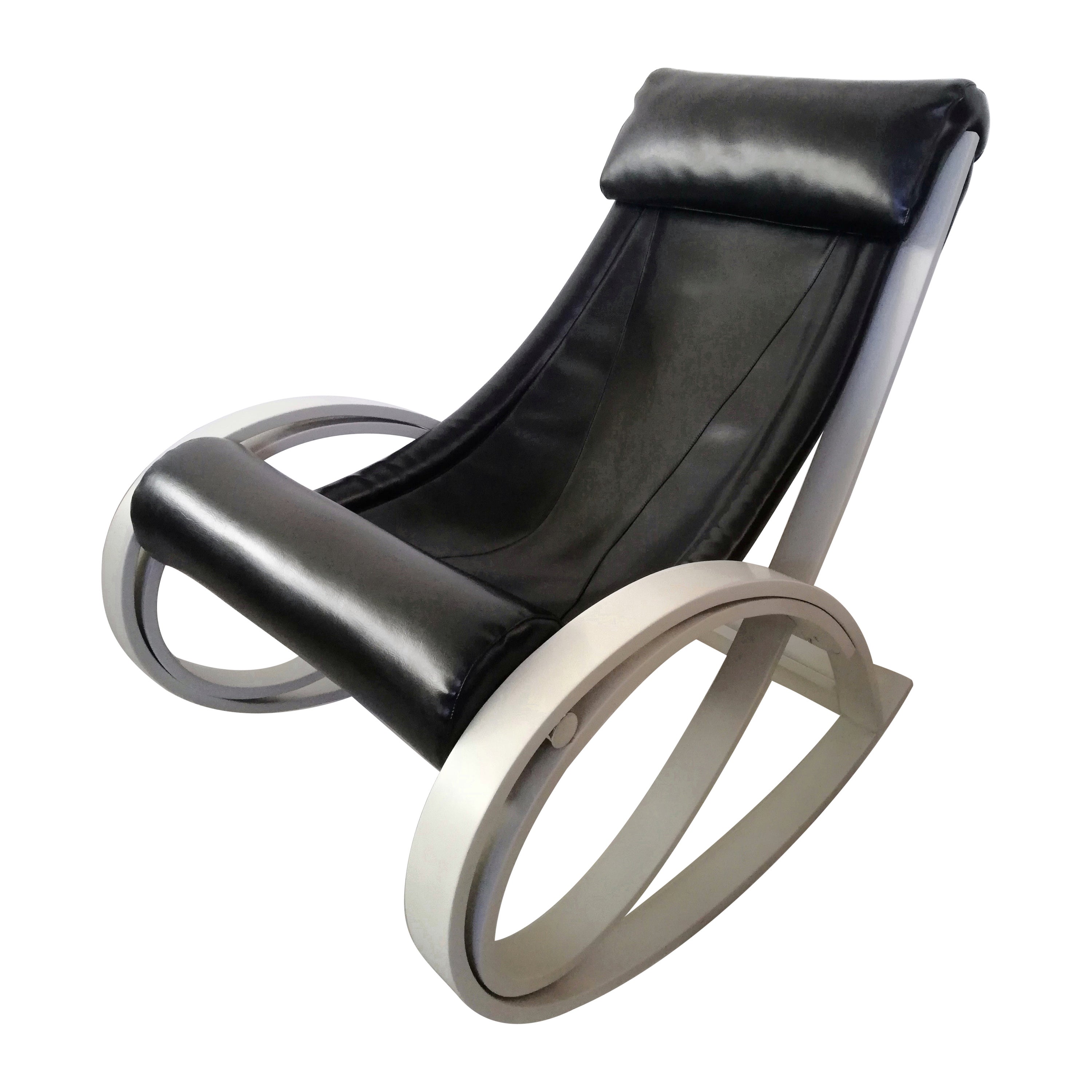 Sgarsul Rocking Chair by Gae Aulenti for Poltronova For Sale