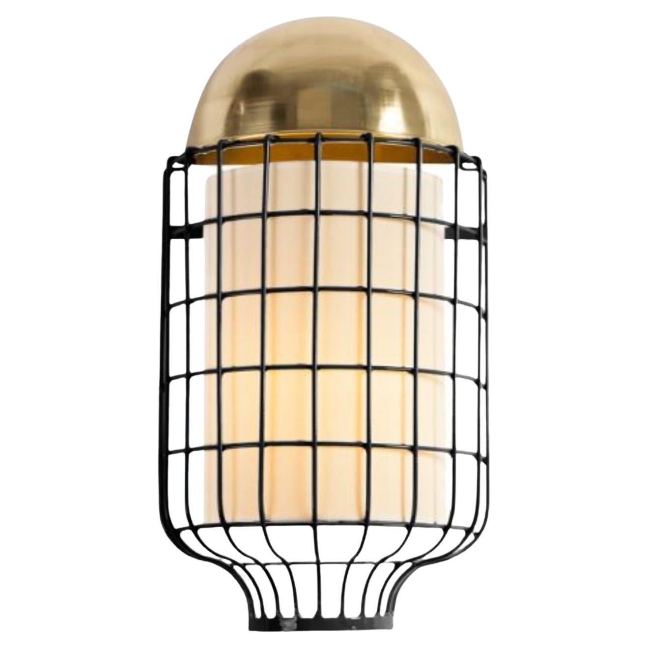 Brass Magnolia Wall Lamp by Dooq For Sale