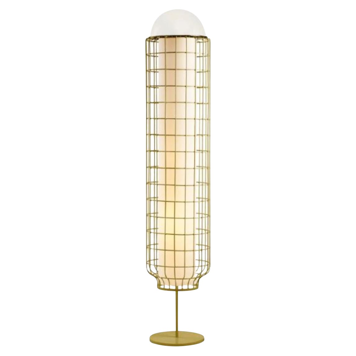 Ivory Magnolia Floor Lamp by Dooq For Sale