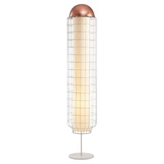 Copper and Taupe Magnolia Floor Lamp by Dooq