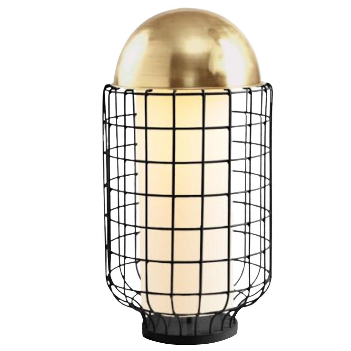 Brass Magnolia Table Lamp by Dooq For Sale