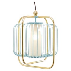 Brass and Jade Jules III Suspension Lamp by Dooq