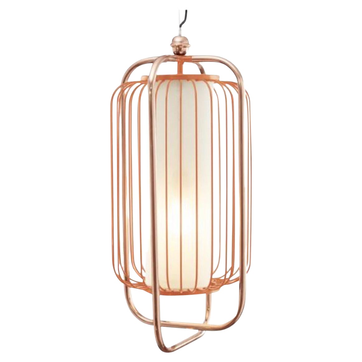 Copper and Salmon Jules II Suspension Lamp by Dooq