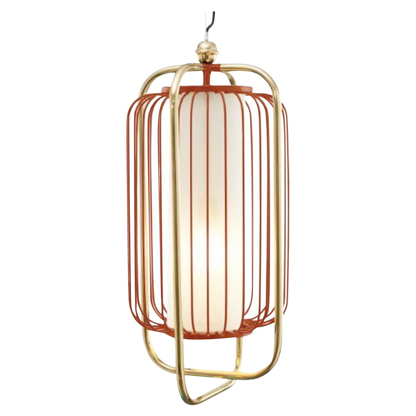 Brass and Copper Jules II Suspension Lamp by Dooq For Sale