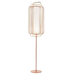Brass and Salmon Jules Floor Lamp by Dooq