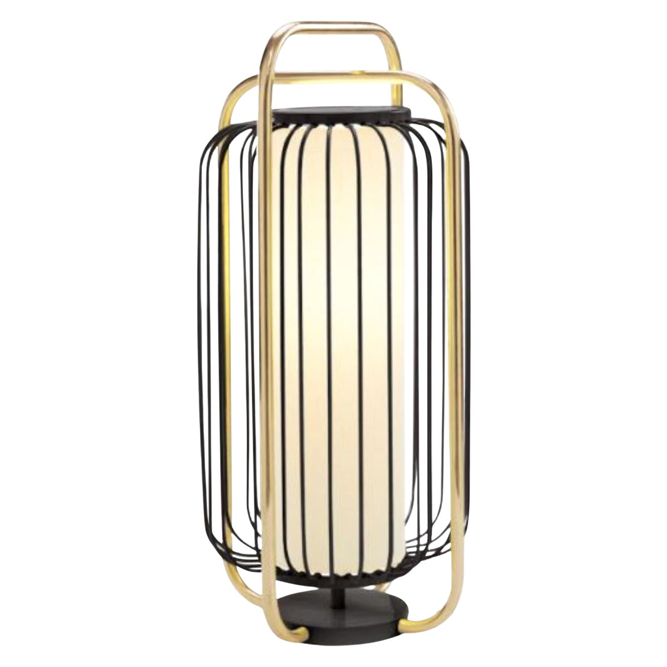 Brass and Black Jules Table Lamp by Dooq For Sale