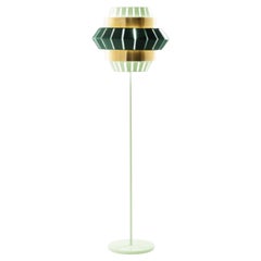 Dream and Moss Comb Floor Lamp with Brass Ring by Dooq