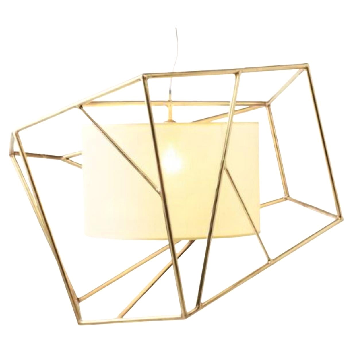 Brass Star Suspension Lamp by Dooq For Sale