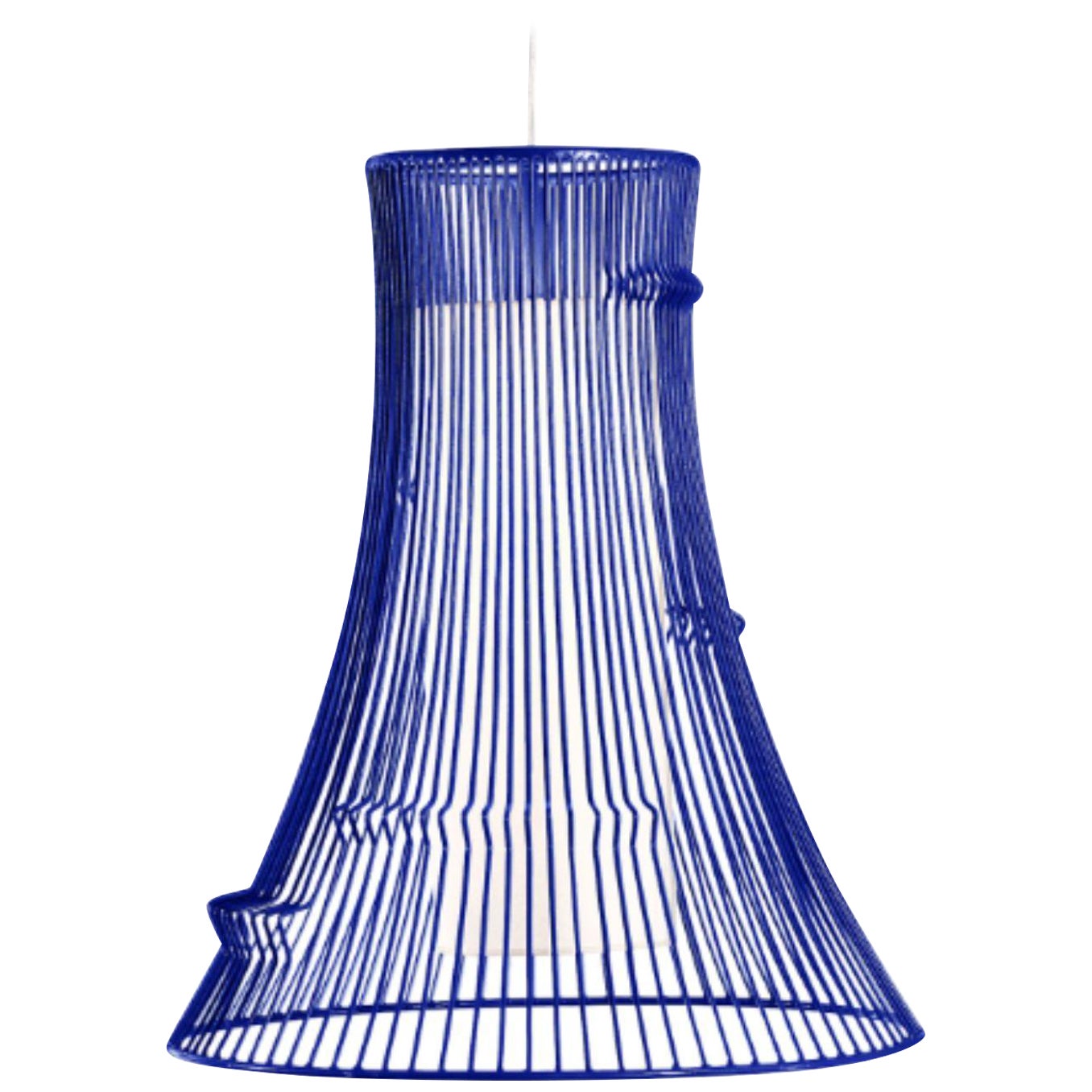 Cobalt Extrude Suspension Lamp by Dooq