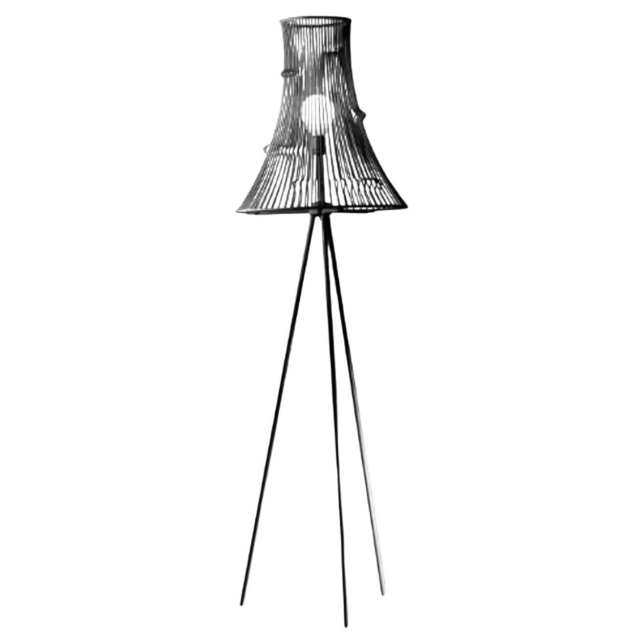 Black Extrude Floor Lamp by Dooq For Sale