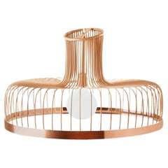 Salmon New Spider Suspension Lamp with Copper Ring by Dooq