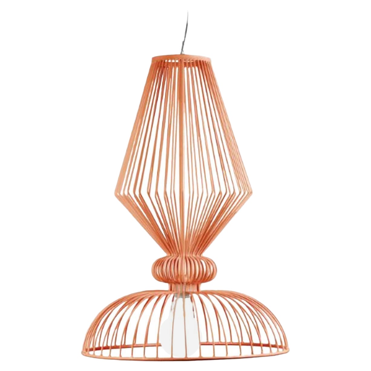Salmon Expand Suspension Lamp by Dooq For Sale