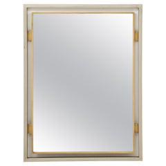 French 1970s Modernist Mirror by Guy Lefevre for Maison Jansen