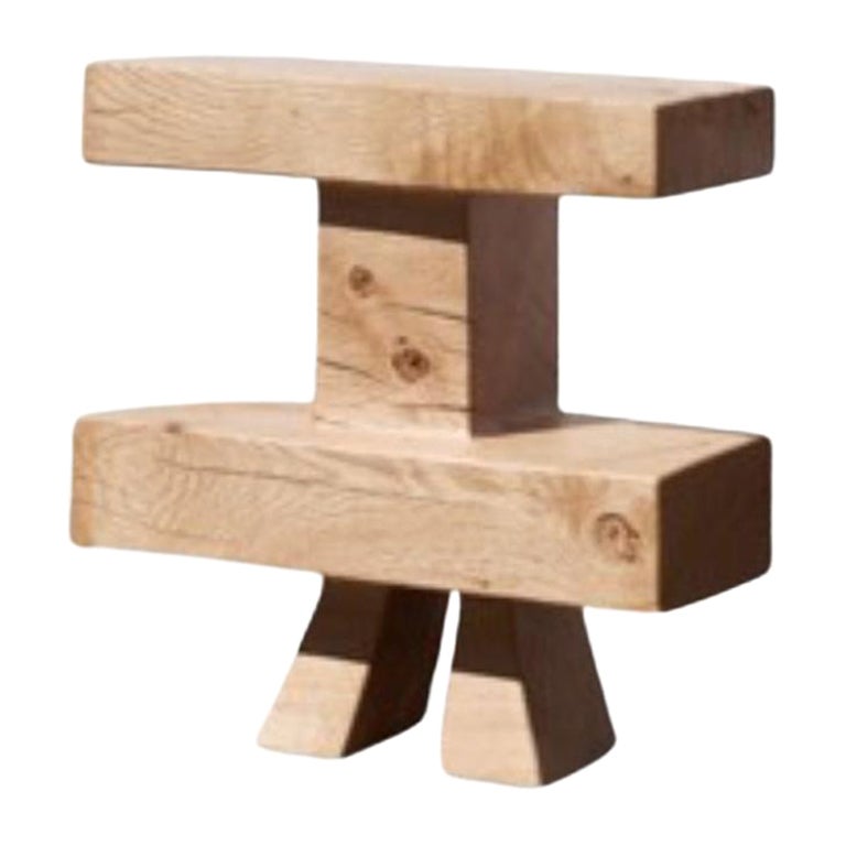 Tabouret sculpté de Jörg Pietschmann