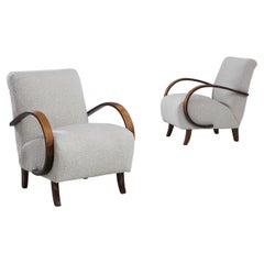 1930s Armchairs by J. Halabala, A Pair