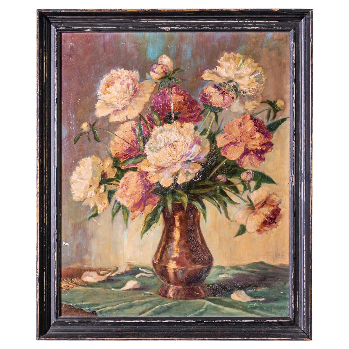 20th Century, Czech, Still Life in Wooden Frame