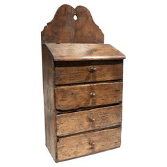 Spanish Wooden Chest of Drawers for Wall Hanging with Drawers